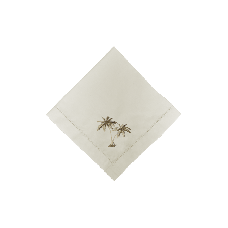 Guardanapo Algodao Com Ajour Cru Coqueiro - Decortextil Guardanapo Algodao Com Ajour Cru Coqueiro - Decortextil